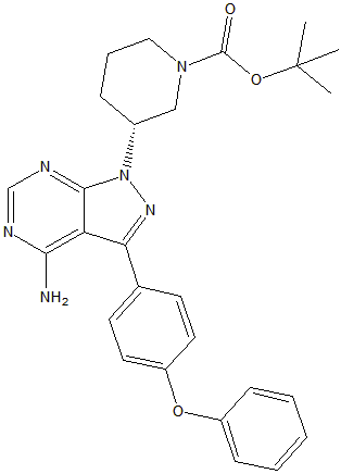 (R)-3-[4-氨基-3-(4-苯氧基苯基)-1H-吡唑并[3,4-D]嘧啶-1-基]哌啶-1-羧酸叔丁酯