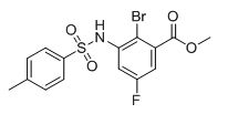 Methyl 2-bromo-5-fluoro-3-((4-methylphenyl)sulfonamido)benzoate